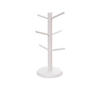 pumpumlia Elegante supporto per tazze in legno organizer per tazze e scaffali di stoccaggio a forma di albero in legno da banco di stoccaggio soluzione di archiviazione stand