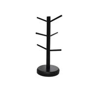 pumpumlia Elegante supporto per tazze in legno organizer per tazze e scaffali di stoccaggio a forma di albero in legno da banco di stoccaggio soluzione di archiviazione stand
