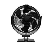 pumpumlia Elegante ventilatore alimentato a caldo per stufa a legna temperatura in tempo reale nessuna elettricità richiesta