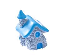 pumpumlia Figura della casa dei cartoni animati Piccole miniature fungo giardino terrario decorazioni in resina pali mestiere paesaggistica scultura decorazioni creative da giardino