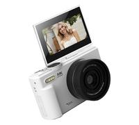 pumpumlia Fotocamera Vlog 5K 75MP Con Schermo da 3 pollici 180 ° Zoom 18X WiFi e messa a fuoco automatica Luce integrata per principianti Fotocamera digitale