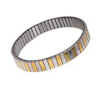 pumpumlia Lussuosa catena da polso in acciaio inox elegante elastico regolabile ornamento in acciaio inox gioiello unisex, Misura unica, come descritto