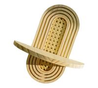 pumpumlia Mensola da parete in rattan in legno da appendere, mensole decorative galleggianti per soggiorno, sale giochi, camera da letto, decorazioni in legno