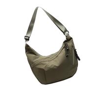 pumpumlia Mezzaluna Borsa Per Le Donne Degli Uomini di Tela Crossbody Borse Multi Tasca Imbracature Borsa Spaziosa Luna Borsa Slouchy Dumpling Borse Regali Borse A Tracolla Per Le Donne, Verde, One