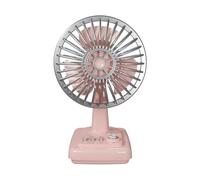pumpumlia Miniatura Retro Metallo Desk Fan USB Ricaricabile 3 Velocità Dispositivo di Raffreddamento Desk USB Retro Desktop Per Ufficio