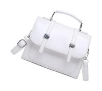 pumpumlia Moda olografia PU Borsa a tracolla per le donne di grande capacità Borse a tracolla Casual Borsa a tracolla per lavoro o viaggio elegante borsa a tracolla, bianco, One Size