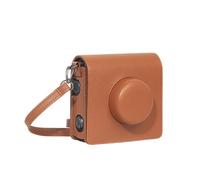 pumpumlia Multifuntional Shock Absorbing Camera Storage Case Texture Pelle Adatto per Wide Series Easy Clean Superfici Bag, Marrone