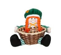 pumpumlia Patricks Day Basket Faceless Plush Doll Patricks Day Decor Home Garden Decoration For Table Easter Gift Christmas Decoration