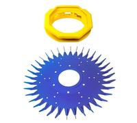 pumpumlia Piscina Cleaner Alettato Guarnizione Disco Gonna Piede Pad Parte Per G3 Pool Cleaner Seal W70327 W83275 W72880 W69039 W72865 Pool Cleaner Foot Pad