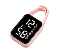 pumpumlia Portachiavi elettronico a LED da appendere, portachiavi da tasca, per appendere orologi, luce notturna, orologi digitali, regalo portachiavi da appendere, A, misura unica