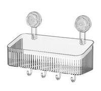 pumpumlia Potente ventosa mensola da bagno a parete rack portaoggetti comodo supporto per strumenti di trucco