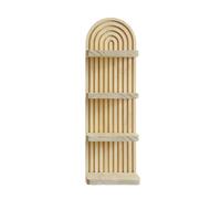 pumpumlia Scaffale galleggiante in legno naturale Bohemians Organizzatori decorativi da parete per ufficio soggiorno mensola da parete bohémien