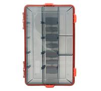 pumpumlia Scatola organizer per attrezzatura da pesca Scatola divisori con divisori regolabili trasparenti per esche da pesca scatole portaoggetti scatole organizer