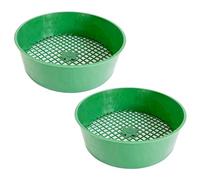pumpumlia Set di 2 efficienti strumenti per setacciare il compostaggio e il suolo, setacciatura da giardino, setacciatura da giardino, setaccio per compost, setaccio da giardino