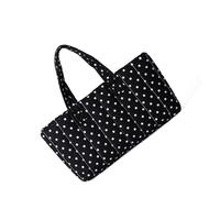 pumpumlia Sofisticato Dot Design Borsa A Tracolla Spaziosa Ergonomica Leggero Ascelle Borsa Per Tutti I Giorni Essenziale Grande Capacità Ascellare Borsa Donna, Nero , One Size