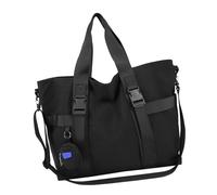 pumpumlia Spaziosa borsa a tracolla casual pratica nylon con tracolla regolabile borse a tracolla per pendolari viaggio all'aperto borsa a tracolla ergonomica per pendolari, Nero , One Size