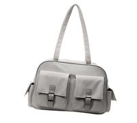 pumpumlia Spaziosa borsa a tracolla organizzatori borse ascellari in nylon design ergonomico manico per lavoro palestra attività all'aperto moda alla moda per le donne, grigio, One Size