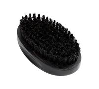 pumpumlia Spazzola da barba da uomo con manico ovale per peli del viso con setole di cinghiale e baffi, elegante spazzola per la toelettatura dei peli del viso