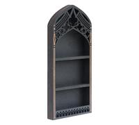 pumpumlia Supporto da parete in legno a più livelli per mensole, elegante finestra per roccia e pietre, espositore moderno