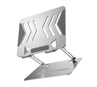 pumpumlia Supporto per computer regolabile in acciaio al carbonio Staffa pieghevole per laptop facile da riporre per notebook da scrivania portatile pieghevole