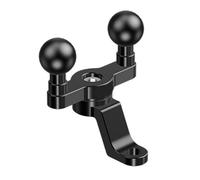 pumpumlia Supporto per forcella anteriore per moto, adattatore per testa a sfera doppia, 25,4 mm, staffa di montaggio da 2,5 cm, adattatore per montaggio su moto nero