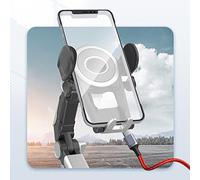 pumpumlia Supporto per telefono da auto, supporto intelligente per bocchetta dell'aria, cruscotto, parabrezza, parabrezza a braccio lungo, con stabilizzatore e clip di ricarica per cruscotto, collo