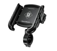 pumpumlia Supporto per telefono da moto, anti-scossa, per biciclette, facile da installare, per manubrio cellulare