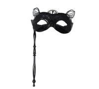 pumpumlia Unico partito portatile caratteristica intricato pavoni modello ideale per eventi a tema costruzione portatile maschera pizzo palmare