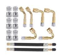 pumpumlia Valvole di gonfiaggio dei pneumatici Estensione stelo flessibile Set Per Pneumatici Auto Camion Estensione Pneumatico