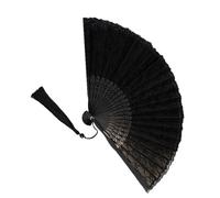 pumpumlia Ventaglio pieghevole in tessuto di pizzo floreale portatile puntelli decorativi cinesi palmare per eventi festival regalo festa regalo pieghevole mano