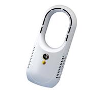 pumpumlia Ventilatore a torre senza lama da esterno grande batteria ricaricabile USB Ventole di raffreddamento ABS Texture Adatto per viaggi e campeggio ABS Desktop nebbia ventilatore per casa ufficio