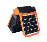 pumpumlia Ventilatore da campeggio all'aperto con ricarica solare/USB 7800 mAh batteria 4Wind Speed LED luce per viaggi campeggio refrigeratori all'aperto a batteria con funzione timer