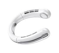 pumpumlia Ventilatore indossabile senza lama ricaricabile a 360 gradi di raffreddamento a 5 velocità regolabile silenzioso per casa, ufficio, viaggi, sport, display digitale indossabile