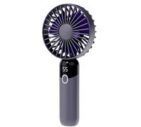 pumpumlia Ventilatore portatile Display Digitale Tranquillo Ricaricabile Tasca 6 Velocità Per Viaggi Ufficio Casa Outdoor Campeggio Outdoor