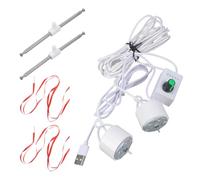 pumpumlia Ventola di alimentazione USB per bancarelle alimentari estensione d'attaccatura del mercato alimentare da 11.5-27cm/4.5x10.7 pollici USB silenzioso portatile