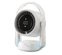 pumpumlia Ventola di Raffreddamento Oscillante Con Regolazioni 100Velocità Batteria Ricaricabile 3500mAh Schermo LED Silenzioso Raffreddamento Raffreddatori Velocità Regolabile Silenzioso
