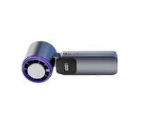 pumpumlia Ventola di raffreddamento portatile regolabile con piastra in ceramica ghiaccio Impostazione 199 Velocità Display digitale Design pieghevole Ricarica USB Ventilatore portatile ricaricabile