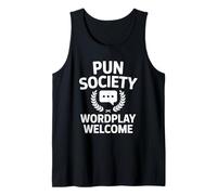 Pun Society Wordplay Welcome Giochi di Parole Canotta