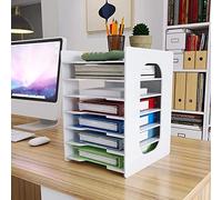 PUNCA Organizer Documenti Scrivania 7 Livelli Portadocumenti Impilabile