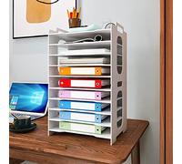 PUNCA Organizer Ufficio Scrivania 10 Livelli in PVC Porta Documenti da Scrivania Raccoglitori Documenti a Cassetto Organizzatore Porta Fogli A4 Portadocumenti Cassetti per Ufficio Casa e Scuola