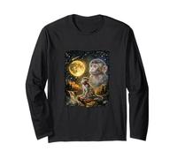 Punch Baby Monkey Funny Moon Maglia a Manica