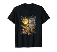 Punch Baby Monkey Funny Moon Maglietta