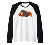 Punch Baby Monkey Trendy Giappone Meme Cute Monkey Lover Maglia con Maniche Raglan