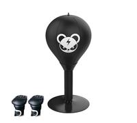 Punch Ball Desktop: Supporto Di Aspirazione Stabile Con Testa A Molla Rinforzata, Costruzione In Pelle PU Migliorata, Giocattolo Da Scrivania Per Alleviare Lo Stress, Attrezzatura Di Allenamento Di