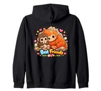 Punch Best, Friends, Baby, Monkey And Orangutan Chibi Felpa con Cappuccio