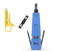 Punch Down Impact Tool con 110 e 66 lame, strumenti di inserimento terminali di impatto per telefono Cat6/Cat5e