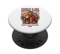 Punch e il suo orango coraggioso piccolo esploratore 2026 PopSockets PopGrip Adesivo