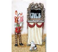 Punch Judy Tenda F55p Dipinta Scala Oo Langley Models People Figures 1/76 Metal