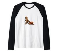 Punch la Scimmia & Peluche - Il Macaco fenomeno virale Maglia con Maniche Raglan