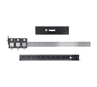 Punch Locator Cabinet Hardware Jig | L - Shaped Bracket & Sliding Plate for Drawer Handles/Knobs/Doors | Aluminum Alloy Drilling Template, 5mm Largest Diameter, Portable Tool
